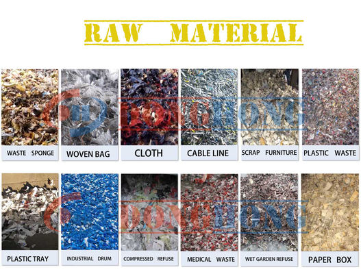 Строительные материалы Магазины бумажная целлюлоза дробилка для бумажной фабрики отходы SRF альтернативное топливо линия