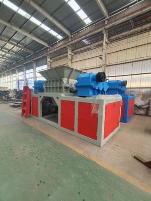 Углеродистая сталь двойной роторный шредер 8000 кг вес настраиваемый для различных отраслей промышленности