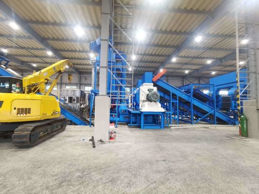 90KW дерево/металл/резина/пластмасса/картон Shredder Machine с камерной коробкой ножа лезвие