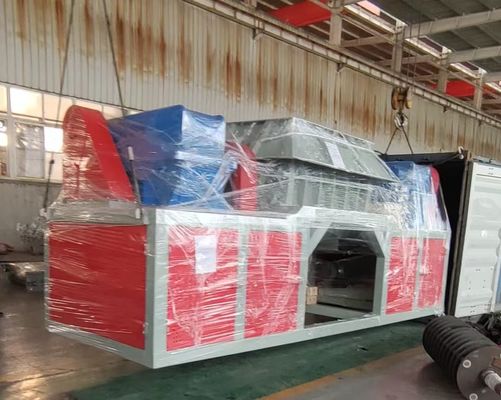 Двойная вальная дробилка для промышленного металлолома для высокобезопасной переработки алюминия