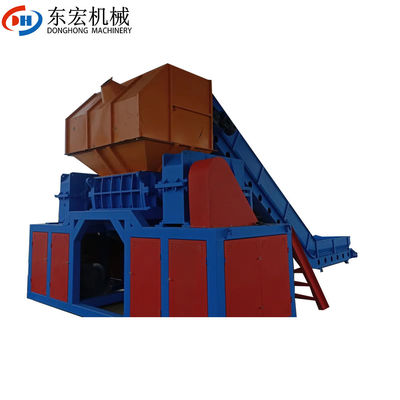 110кВт мощности двойной валы дробилка для 8000 кг вес Алюминиевого профиля измельчения