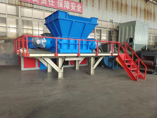 Углеродистая сталь двойная ось пластмассовая тканеная мешка для измельчения отходов рыболовных сетей и пленочных труб