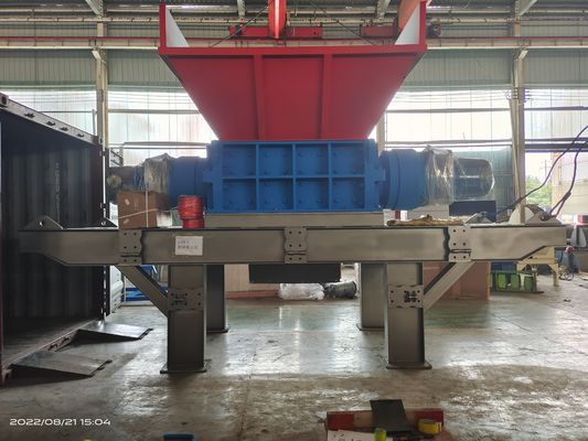 Мощный 110 кВт двухосный шредер для многофункциональных бытовых отходов