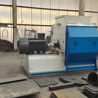 Высокая производительность 6000 кг Древесный порошок для производства кормов Металлический шредер Строительный мусоролом Автомобильные шины Двухствольный шредер