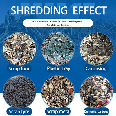 Промышленный металлолом 8000кг Углеродистая сталь Скрап шины Shredder оборудование