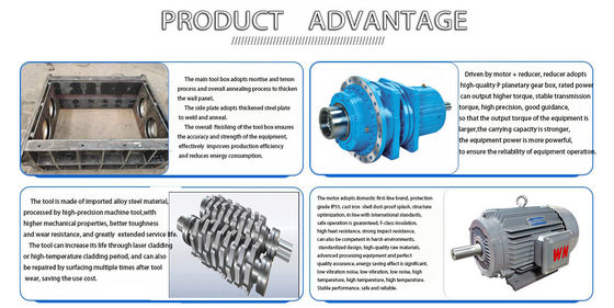 Многофункциональная большая производственная линия для измельчения и переработки металлолома