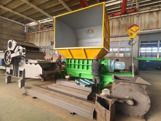 Многофункциональная большая производственная линия для измельчения и переработки металлолома